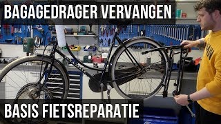 Zelf je bagagedrager vervangen  Stadsfiets bagage drager monteren [upl. by Thurnau592]