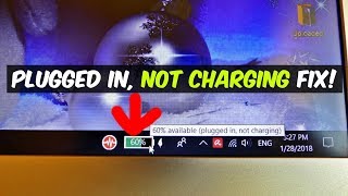 LAPTOP PLUGGED IN NOT CHARGING FIX [upl. by Aber]