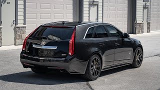 2011 Cadillac CTSV Wagon 6Speed  Startup amp Rev [upl. by Esiled]