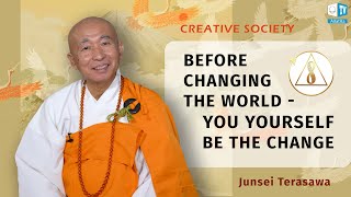 Interview with a buddhist monk JUNSEI TERASAWA  On Creative Society [upl. by Ahsauqram865]