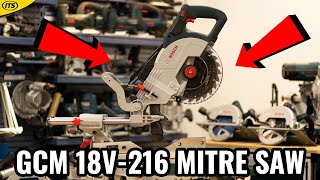 Bosch GCM 18V216 BiTurbo Brushless Mitre Saw  Quick Overview [upl. by Bricker]