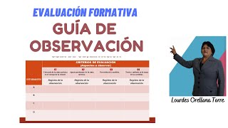 INSTRUMENTO DE EVALUACIÓN GUÍA DE OBSERVACIÓN [upl. by Alguire]