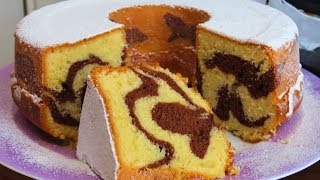 Kako Napraviti Mramorni Kuglof  How to Make a Marble Cake [upl. by Cooperman353]