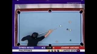 Efren Reyes vs Johnny Archer 2003 World Pool Championship [upl. by Eidroj]