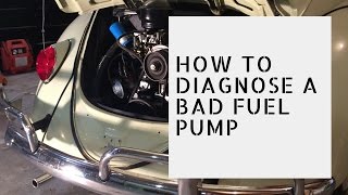 Diagnosing a Faulty VW Fuel Pump [upl. by Plossl]