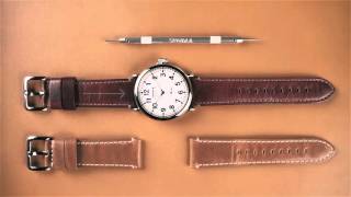 Shinola HowTo  Change A Shinola Watch Strap [upl. by Suedaht228]