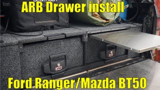 ARB Drawer install  Ford rangerMazda BT50 [upl. by Anaitsirk]