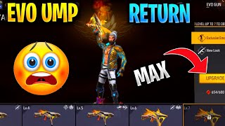 Evo Ump Again Upgrade 0Max 🤑  Waste 25000 Diamond In Ump Evo Emote 😲 [upl. by Trellas]