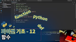 파이썬Python 기초  함수 [upl. by Hars57]