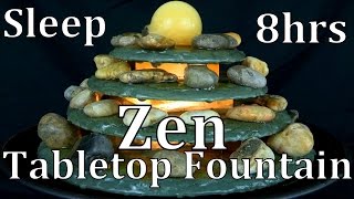 8hr Zen Tabletop Water Fountain ASMR [upl. by Siddon]