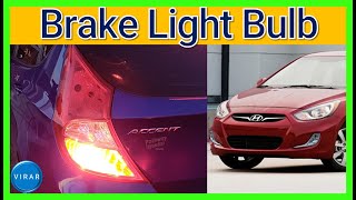 Replace Brake Light Bulb  Hyundai Accent Hatchback 20122017 [upl. by Gwynne]