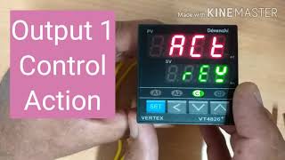 programming Parameter Setting in Vertex VT4826 PIDTemperature Controller [upl. by Annahpos]