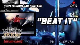 quotBeat It” Sugarfoot DRUM CAM split screen  HIStory Tour [upl. by Ottinger]