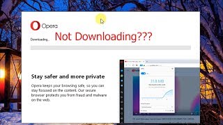 Opera Not Downloading problem fixed [upl. by Hesoj]