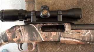 Rifled Slug Barrel on the Mossberg Camo 500 Range Review [upl. by Marijn]