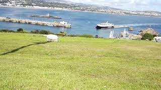 Iom ferry from Liverpool arriving at Douglas Iom [upl. by Nnylaf293]