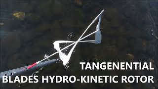 Most efficient ever nonplanar rotor with 2 tangential blades for both hydrokinetic amp wind turbines [upl. by Akiv]