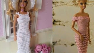 Crochet Barbie dress full tutorial 🥰🥰 [upl. by Silvano384]