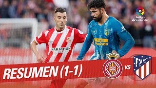 Resumen de Girona FC vs Atlético de Madrid 11 [upl. by Jarlathus]