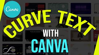 How to Curve Text in Canva [upl. by Attiuqehs]