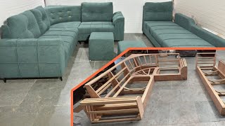 How its made at Factory Luxurious SOFA  Full step by step video [upl. by Bender165]