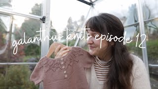 Knitting update from the greenhouse  Galanthus Knits Ep 12 [upl. by Schnorr]