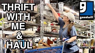 WHAT Yes please GOODWILL THRIFTINGTHRIFT WITH ME FOR HOME DECOR AND THRIFT HAUL [upl. by Enilreug]