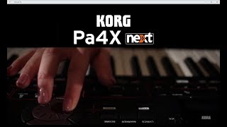 KORG Pa4X Betriebssystem OS Next  Der Start ins nächste Level [upl. by Irehc]