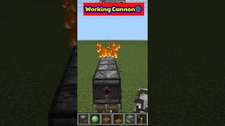 Minecraft Working Cannon Tutorial 1 minecraft [upl. by Clapper]