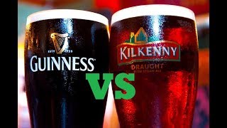 Guinness Draught vs Kilkenny Irish Cream Ale Beer Review [upl. by Anen391]