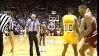 1990 College Basketball  LSU vs LMU [upl. by Elleved]