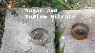 Reaction of Sodium Nitrate and Sugar [upl. by Ididn529]