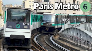 ⁴ᴷ⁶⁰ Exploring Paris Metro Line 6 [upl. by Yesteb]