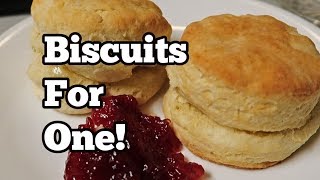 Biscuits for One only 3 ingredients Bake 1014 minutes at 425 until golden [upl. by Retsel]