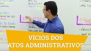 Vícios ou defeitos dos Atos Administrativos [upl. by Landes250]