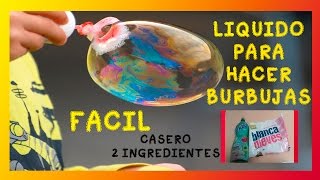 COMO HACER LIQUIDO PARA HACER BURBUJAS CASEROAGUA PARA BURBUJAS CASERO [upl. by Witkin325]