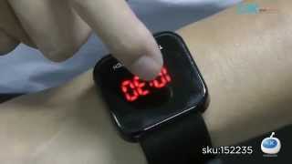 DX MVP Series LED Red Backlight Touch Screen Wrist Watch [upl. by Arataj487]