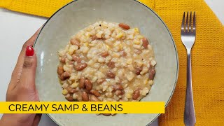 How to cook My Private School Creamy Samp and Creamed Baby Spinach  South Africa Recipe [upl. by Chladek227]