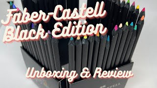 FaberCastell Black Edition Colored Pencils Unboxing amp Review [upl. by Selby]