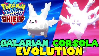 Evolving CORSOLA to CURSOLA in Pokemon Sword amp Shield [upl. by Artie]