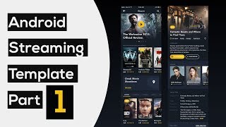 Movie Streaming Template App part1 Automatic Slider  Android Studio Tutorial [upl. by Gatias]