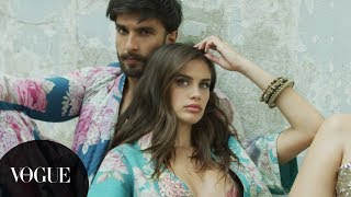 Meet Ranveer Singh and Sara Sampaio on Vogue Indias Cover for our 11th Anniversary Issue [upl. by Yenttirb]