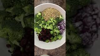 Broccoli Salad with Bacon and Cranberries Recipe [upl. by Nahk]