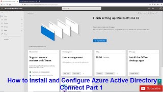 How to Install and Configure Azure Active Directory Connect  Part 1 [upl. by Odravde]