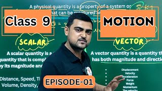 Distance and Displacement  Scalar And Vector  Motion class 9  Physics with Krishna Tripathi [upl. by Hedgcock392]