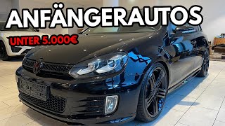 Die Besten Anfängerautos unter 5000€ 2023  Emilio Autos [upl. by Nnaeirrac]