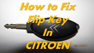 Citroen  How to Fix Flip Key in Citroen C5 Xsara Berlingo How to Repair Car Key Flip Fob in Citroen [upl. by Nguyen]