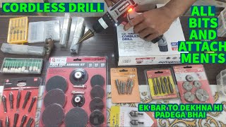 CORDLESS DRILL MACHINE  STEP DRILL BIT  HOLE SAW  SANDING TOOLS  KING TOOLS  POWERTOOLS BUSINES [upl. by Cutty588]