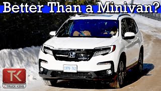 Winter Tested 2021 Honda Pilot Review  Testing the AWD on Snowy Roads [upl. by Milks]