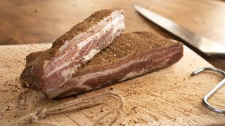 Easy homemade Pancetta Recipe Cured in the Fridge  Perfect for Carbonara [upl. by Burkhardt942]